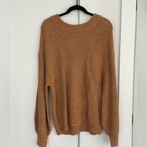 H&M Camel Crew Neck Sweater